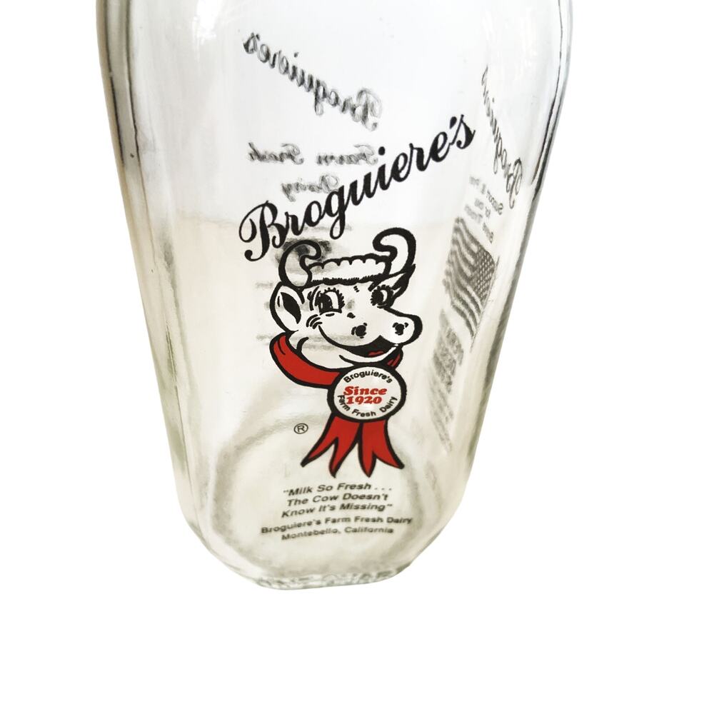 Broguiere’s Montebello California Milk Bottle 1 Quart Operation Desert Storm